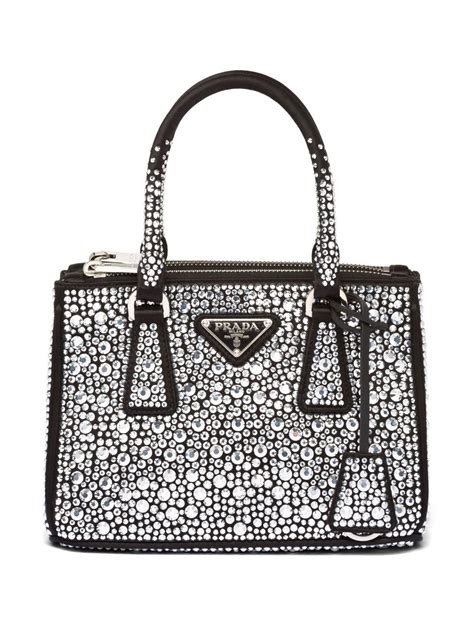 prada galleria crystal bag